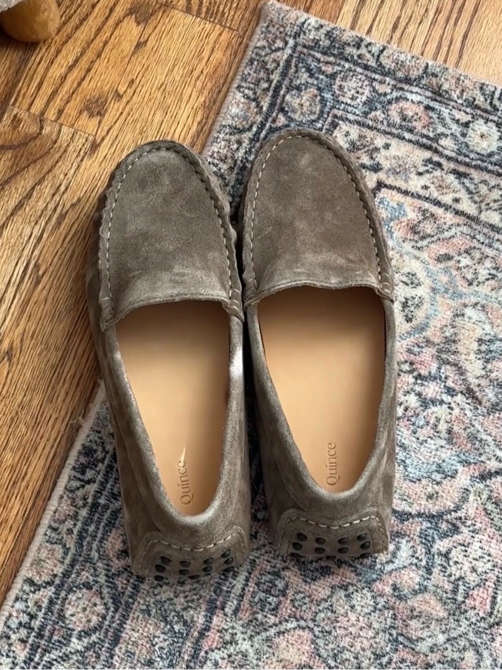 Quince 100% Suede Driver Loafers in Deep Brown 642 - Picture 2 of 8